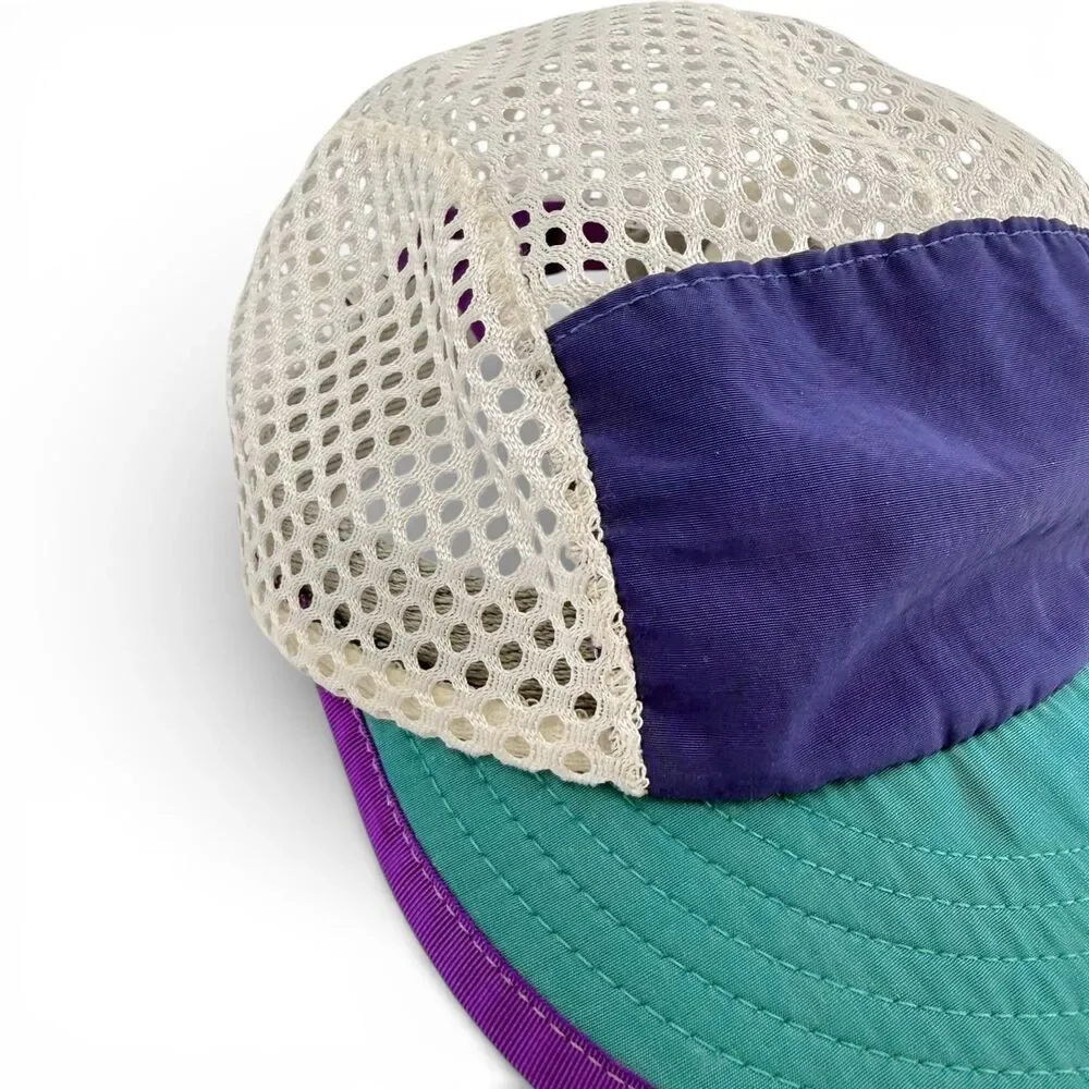 Vintage Patagonia Mesh Duckbill 5 Panel Cycling Running Hat USA Made Medium